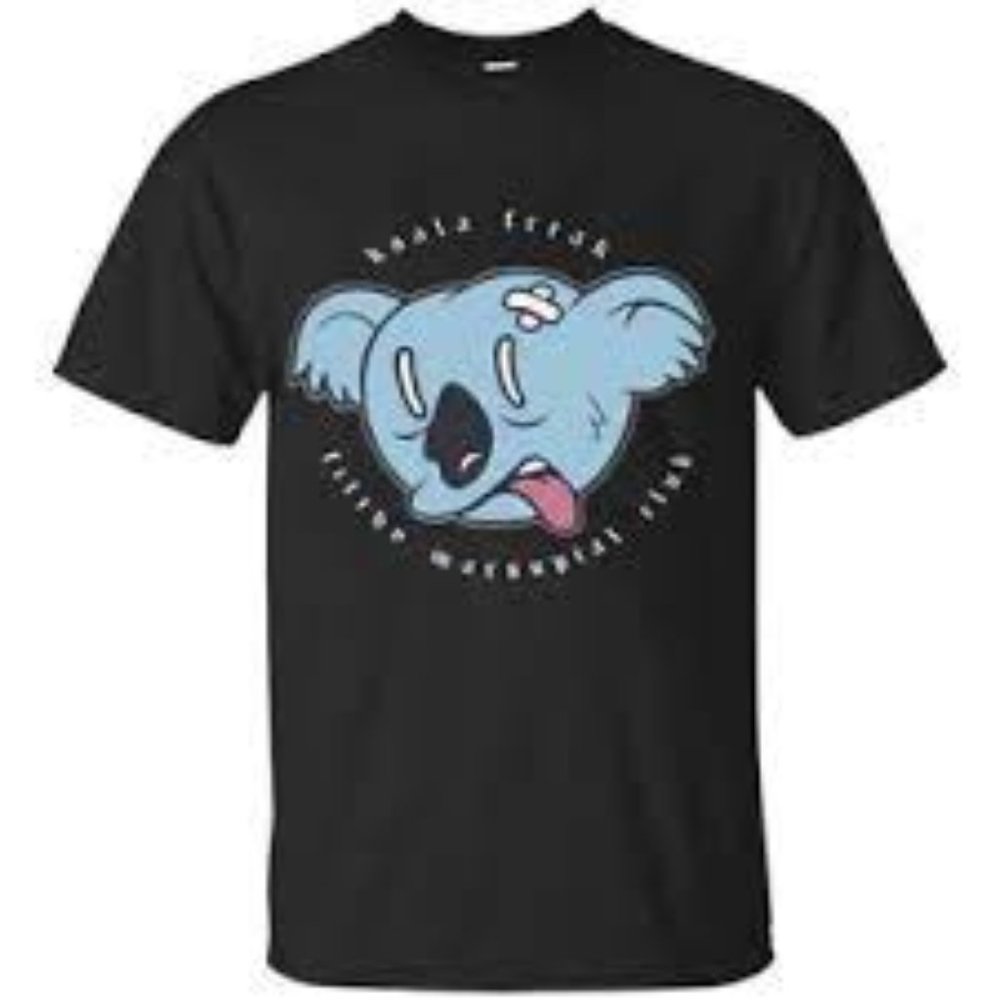 koala freak logo - men's black vintage tee calum von moger M cotton VM apparel